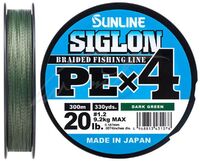 ШНУР SUNLINE SIGLON PE X4 300m #1.2 (0.187 mm) 20LB/9.2 KG ORANGE